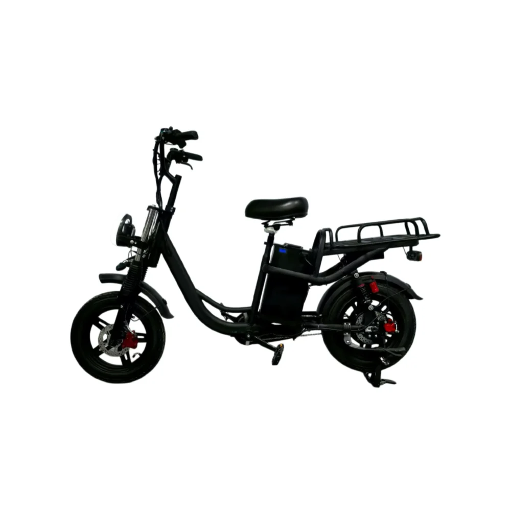 Easy-Mount Cargo E-Bike | 200W Motor & Full Suspension for Comfort