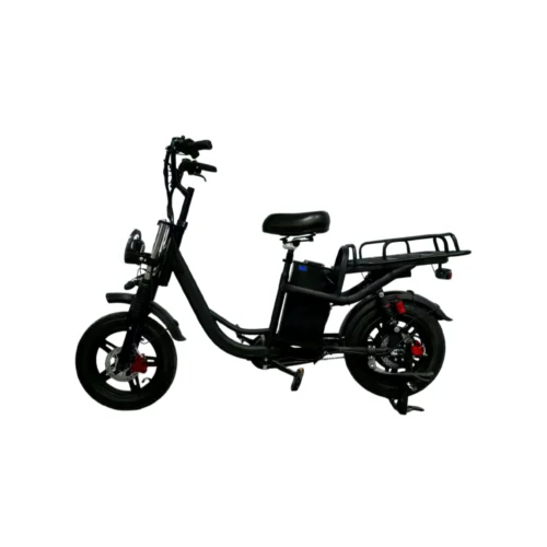Easy-Mount Cargo E-Bike | 200W Motor & Full Suspension for Comfort