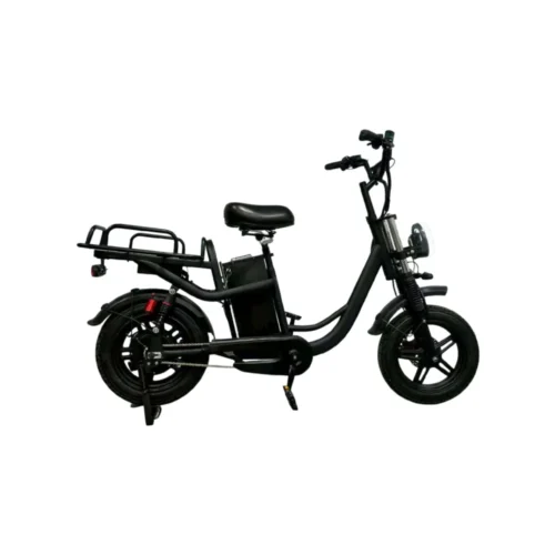 Easy-Mount Cargo E-Bike | 200W Motor & Full Suspension for Comfort