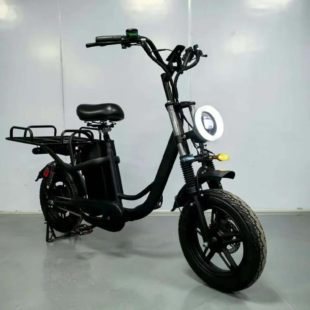 Easy-Mount Cargo E-Bike | 400W Motor & Full Suspension for Comfort