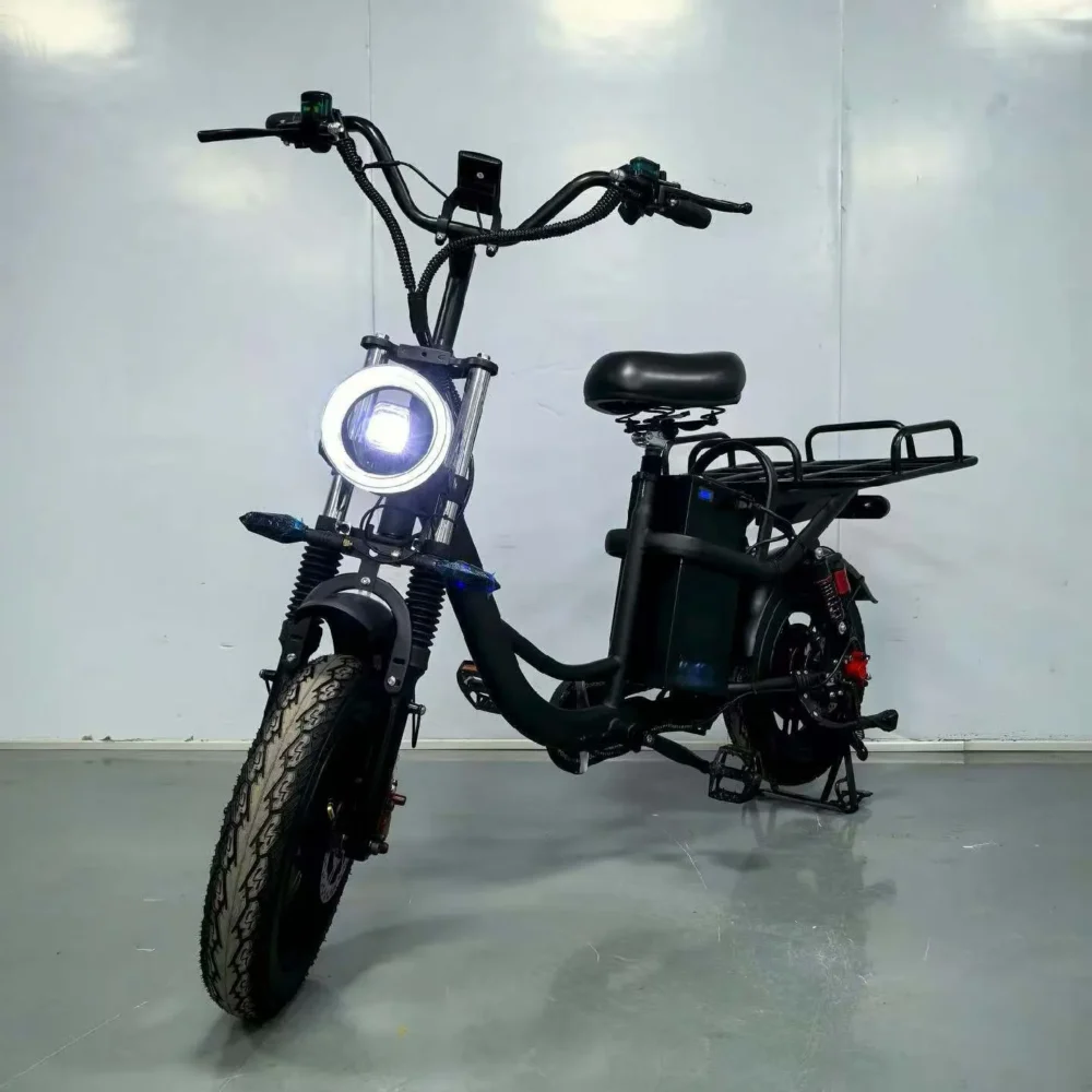 Easy-Mount Cargo E-Bike | 400W Motor & Full Suspension for Comfort
