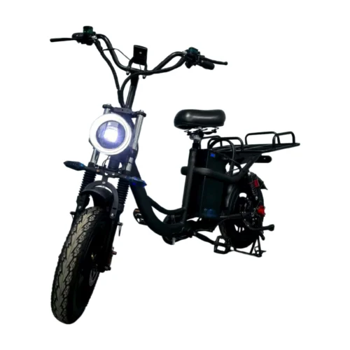 Easy-Mount Cargo E-Bike | 400W Motor & Full Suspension for Comfort