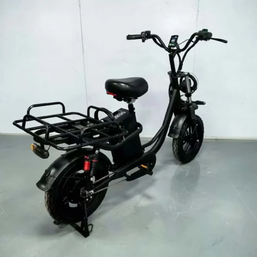 Easy-Mount Cargo E-Bike | 400W Motor & Full Suspension for Comfort
