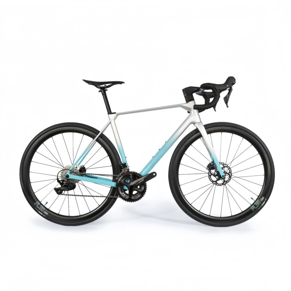 Lightweight T1000 Carbon Road Bike UCI FL38 Disc Wheels 25-32c Tire Clearance
