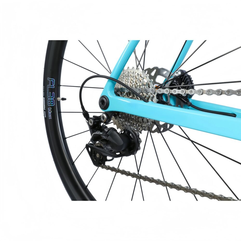 Lightweight T1000 Carbon Road Bike UCI FL38 Disc Wheels 25-32c Tire Clearance