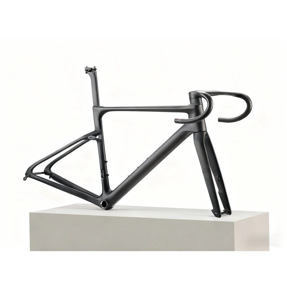 685g Bare Carbon Frame Set Wind Eye Aero Rapier Integrated Handlebar