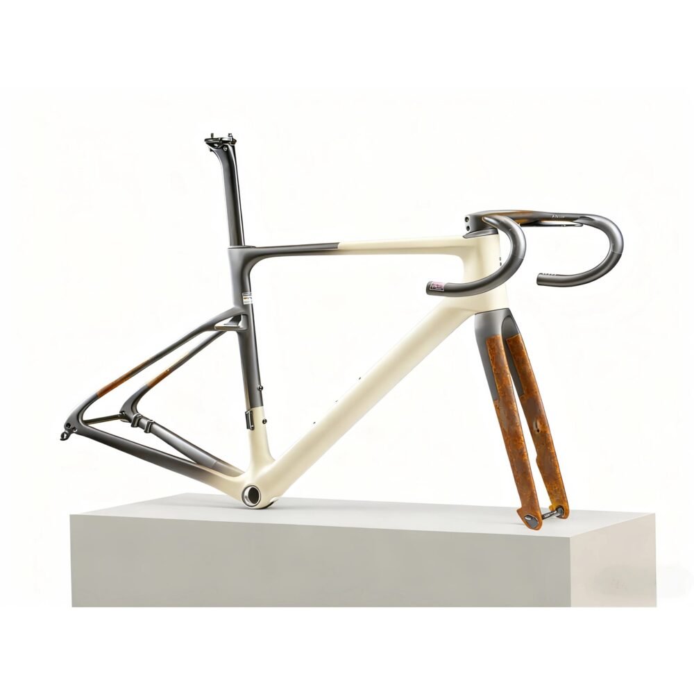 685g Bare Carbon Frame Set Wind Eye Aero Rapier Integrated Handlebar