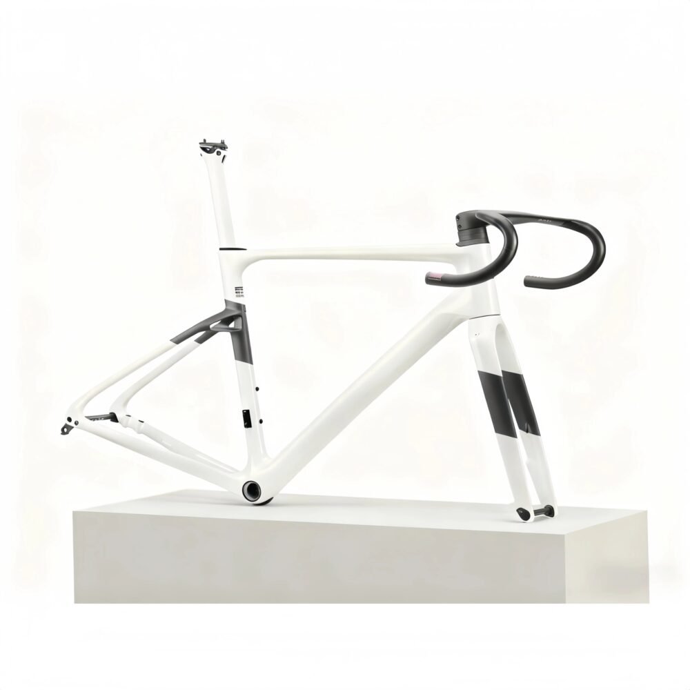 685g Bare Carbon Frame Set Wind Eye Aero Rapier Integrated Handlebar