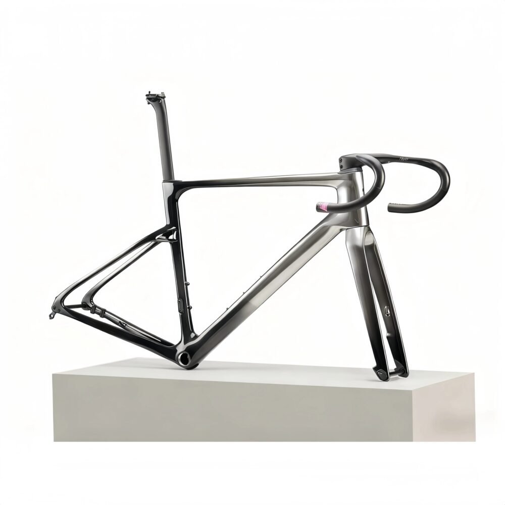 685g Bare Carbon Frame Set Wind Eye Aero Rapier Integrated Handlebar