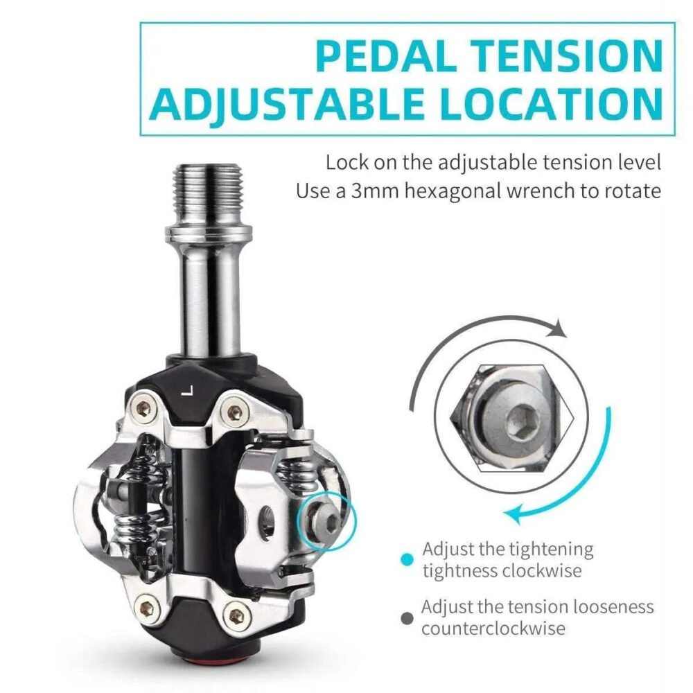 Mountain Bike SPD Clip Pedals Self-Lock System Pedals For Mtb