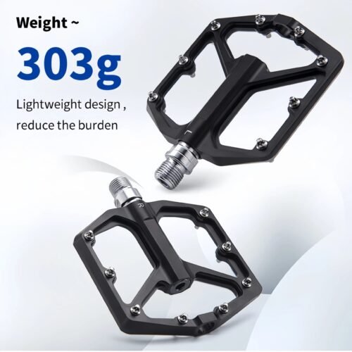 Ultra-light Durable Aluminum Flat Pedals Fitting Various Bikes