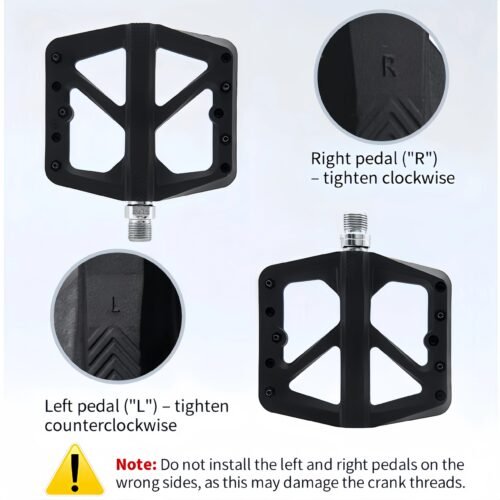 Universal 9/16" Bike Pedals - Anti-Slip Nylon Composite