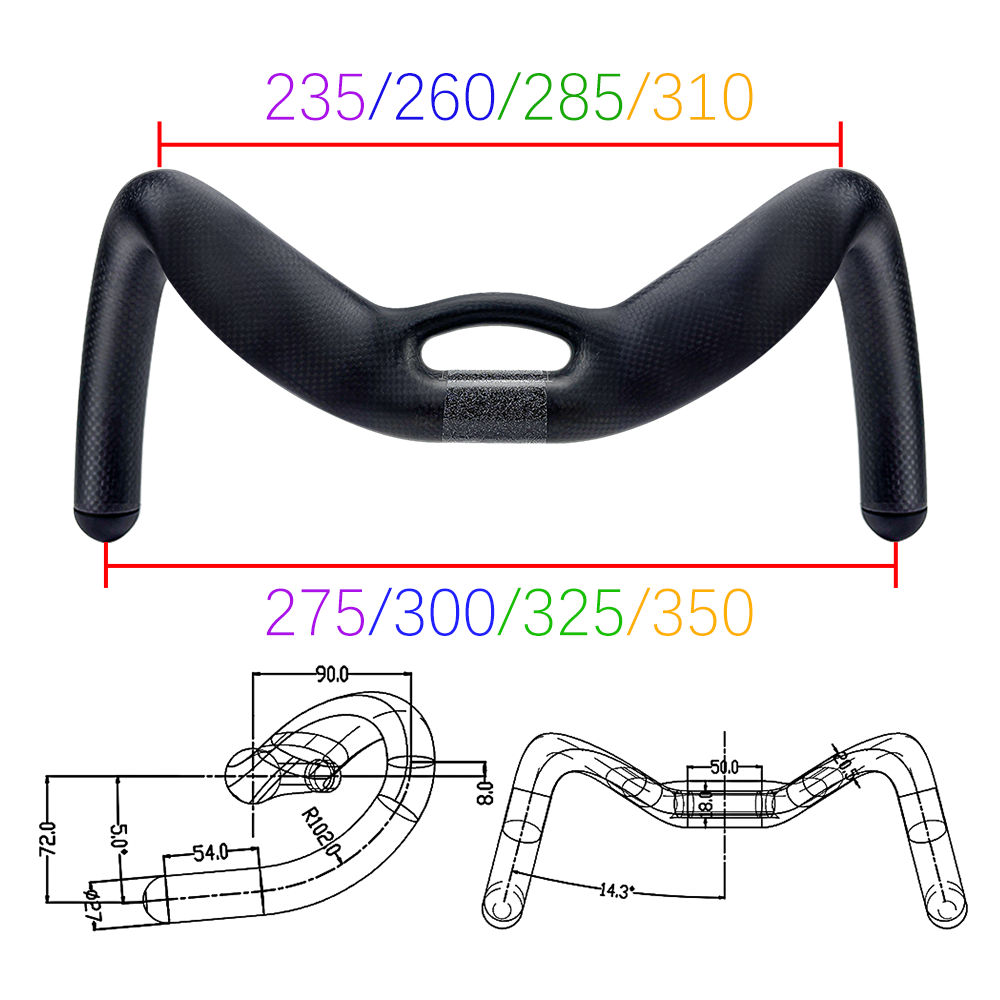 Sunremo Carbon Track Bar Sprint Handlebar 31.8mm Fixie Drop Bar TT Bike Bunch Bar  Aero Handle UCI Racing Handlebars