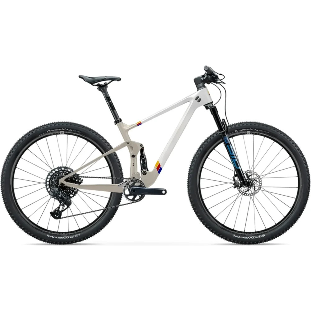 Full-Suspension Mountain Bike - Torayca T1000/T800 Carbon Frame, 428mm Short Chainstays, 29-inch Wheels