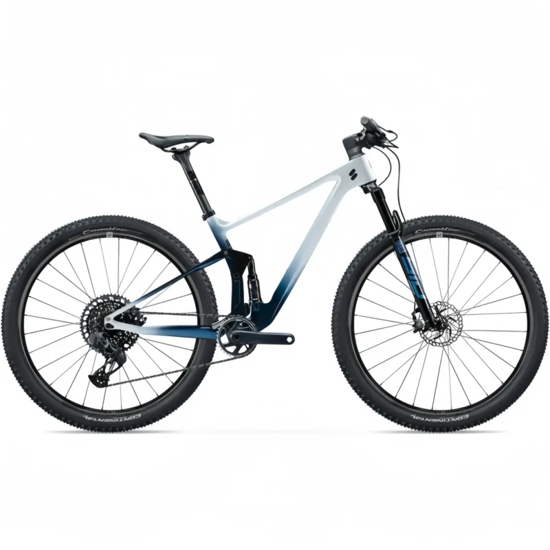 Full-Suspension Mountain Bike - Torayca T1000/T800 Carbon Frame, 428mm Short Chainstays, 29-inch Wheels