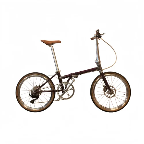 F02PB-3 Mint Sleek 20" Folding Bike with Disc Brakes & Multi-Gears