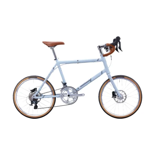 Light Blue & White 20" Mini Velo - Drop Bars Urban Commuter