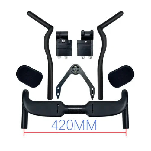 Sunremo Carbon Fiber Handlebar Road Bike Internal Wiring TT Rest Bar with Spacer