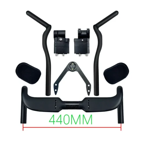 Sunremo Carbon Fiber Handlebar Road Bike Internal Wiring TT Rest Bar with Spacer