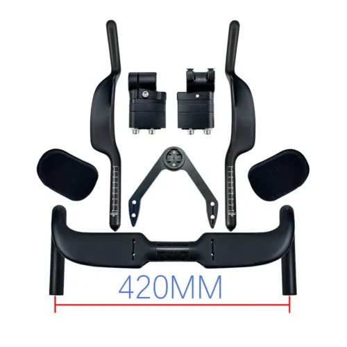 Sunremo Carbon Fiber Handlebar Road Bike Internal Wiring TT Rest Bar with Spacer