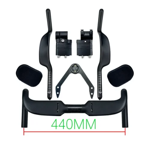 Sunremo Carbon Fiber Handlebar Road Bike Internal Wiring TT Rest Bar with Spacer