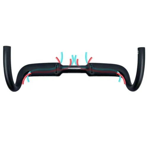 Sunremo Carbon Fiber Handlebar Road Bike Internal Wiring TT Rest Bar with Spacer