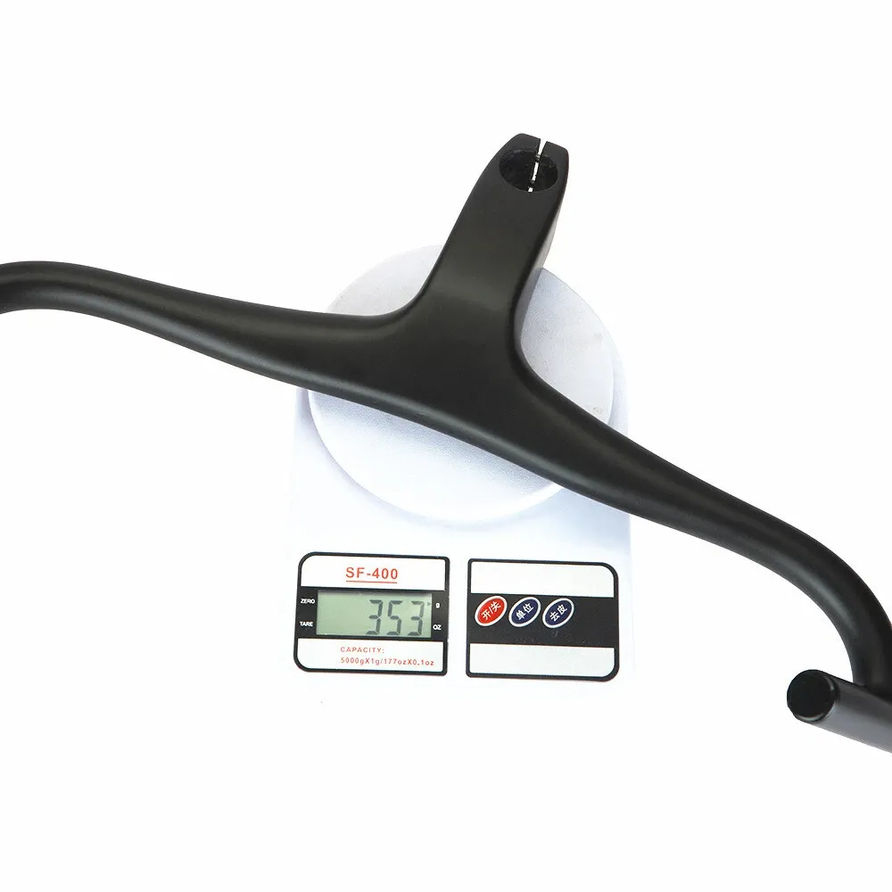 Wide Angle Carbon Fiber Gravel Bike Integrated Handlebar Road Bicycle Drop Bar