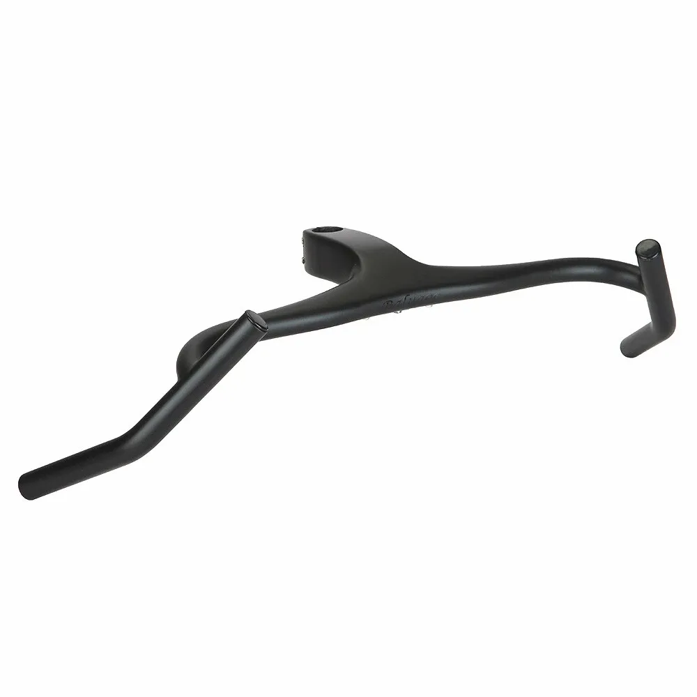 Wide Angle Carbon Fiber Gravel Bike Integrated Handlebar Road Bicycle Drop Bar