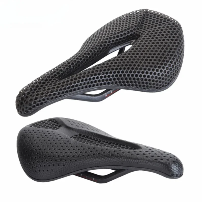3D Printed Carbon Saddle Comfortable Road MTB Bike Seat Cozy Honeycomb Cushion