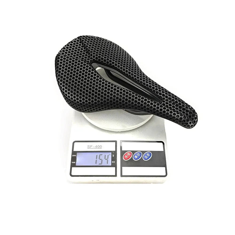 TCF-186-10 3D Printed Carbon Saddle Comfortable Road MTB Bike Seat Cozy Honeycomb Cushion