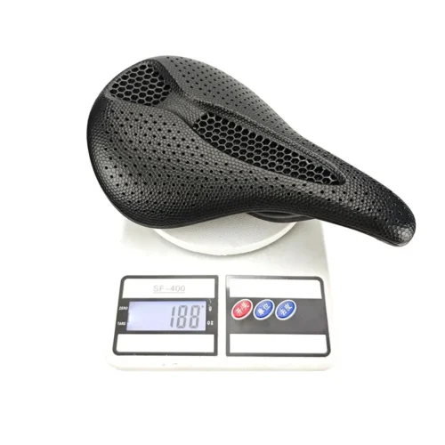 TCF-186-12 3D Printed Carbon Saddle Comfortable Road MTB Bike Seat Cozy Honeycomb Cushion