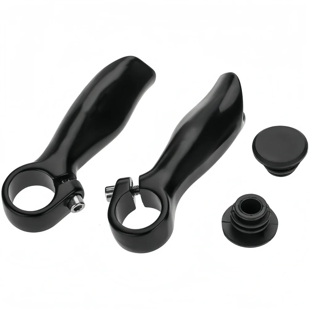 TCF201-1 Bull Bars MTB, Ergo Handlebars Alloy Ends, Bar for MTBs Road City Folding Bikes