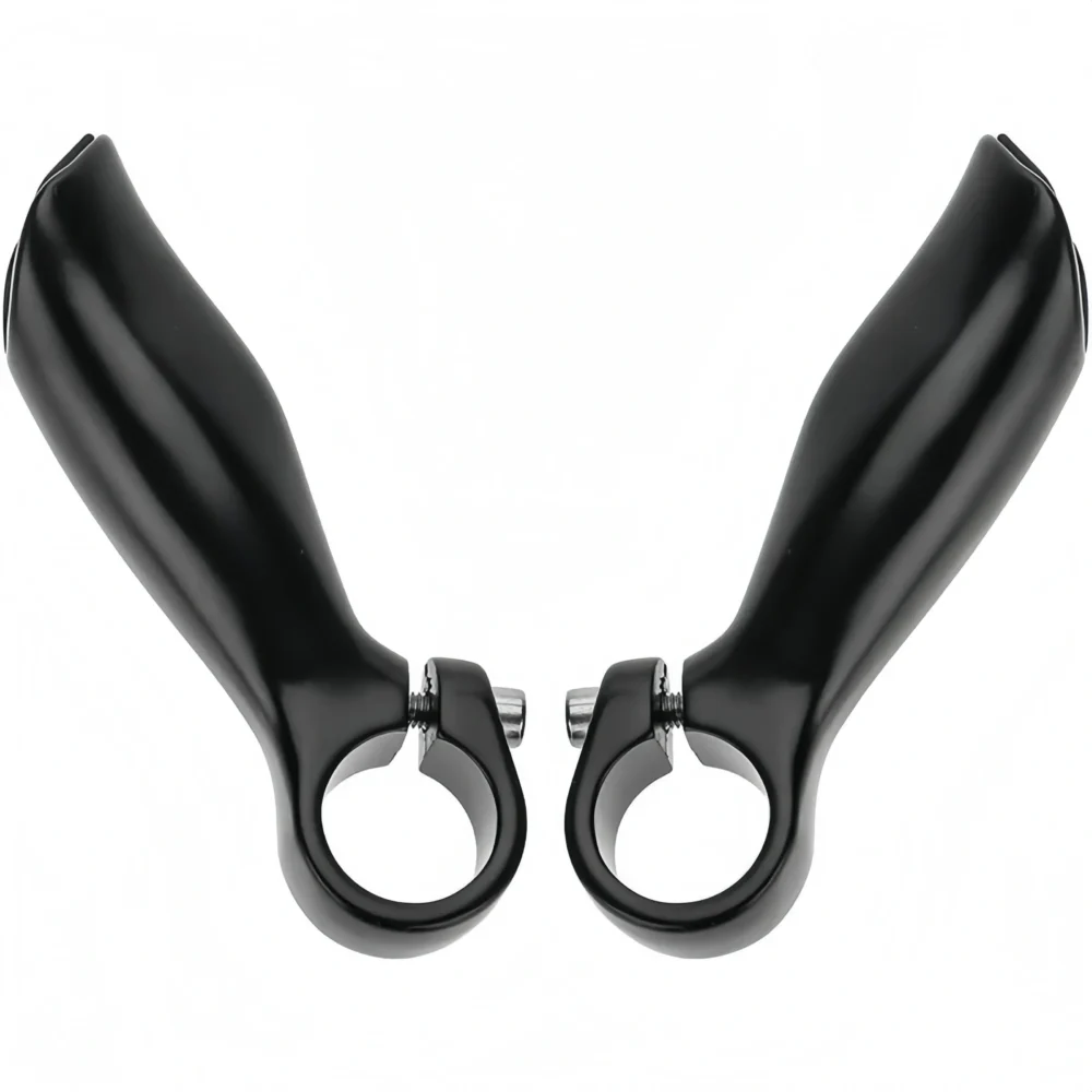 TCF201-2 Bull Bars MTB, Ergo Handlebars Alloy Ends, Bar for MTBs Road City Folding Bikes