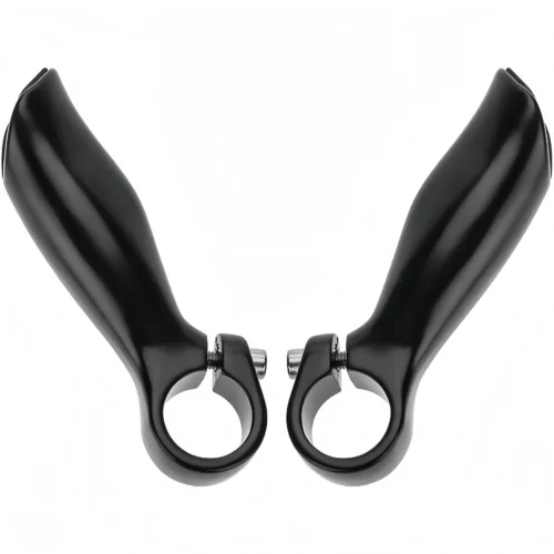 TCF201-2 Bull Bars MTB, Ergo Handlebars Alloy Ends, Bar for MTBs Road City Folding Bikes