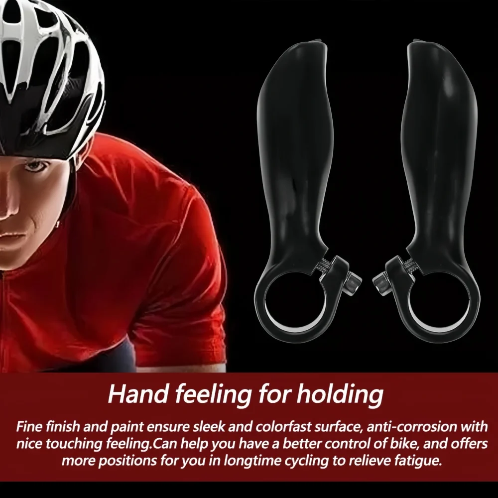 TCF201-6 Bull Bars MTB, Ergo Handlebars Alloy Ends, Bar for MTBs Road City Folding Bikes