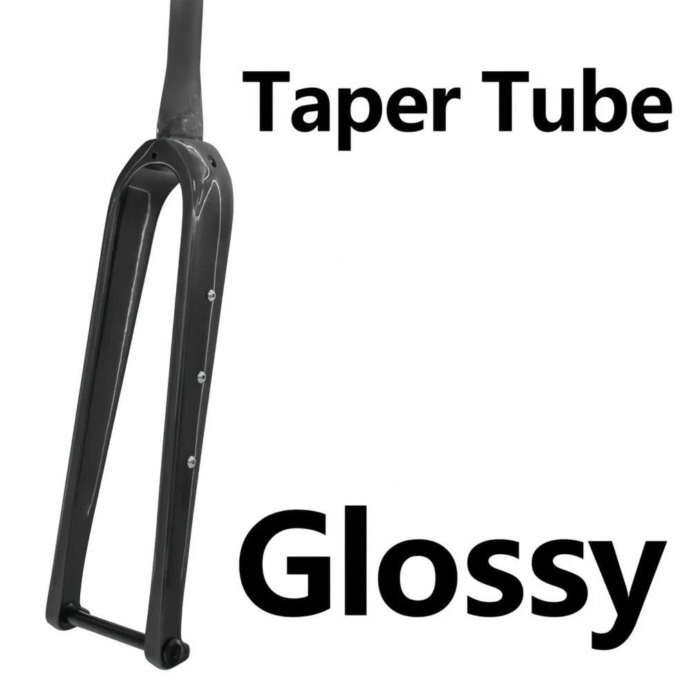 700C Full Carbon Gravel Bicycle Rigid Fork Disc Brake Thru Axle Road Bike Fork