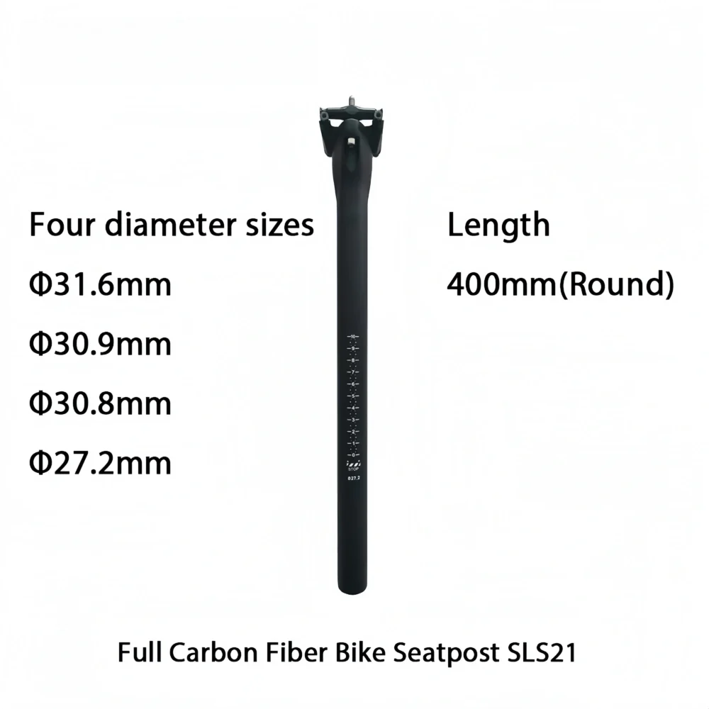 MTB Bike Seatpost Zero offset 27.2mm/31.6mm x 400mm Mountain Bicycle Seat Post