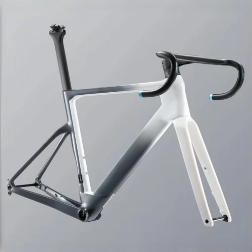 700C Carbon Road Bike Frame Fully Hidden Cable FrameSet Thru Axle 142 Disc Brake