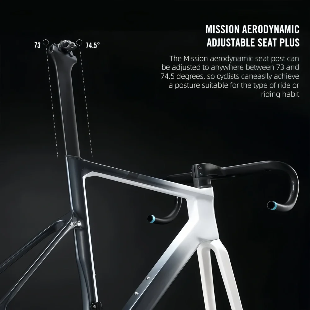 700C Carbon Road Bike Frame Fully Hidden Cable FrameSet Thru Axle 142 Disc Brake