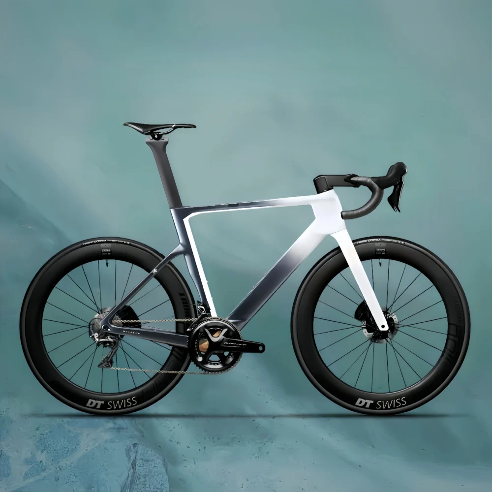 700C Carbon Road Bike Frame Fully Hidden Cable FrameSet Thru Axle 142 Disc Brake