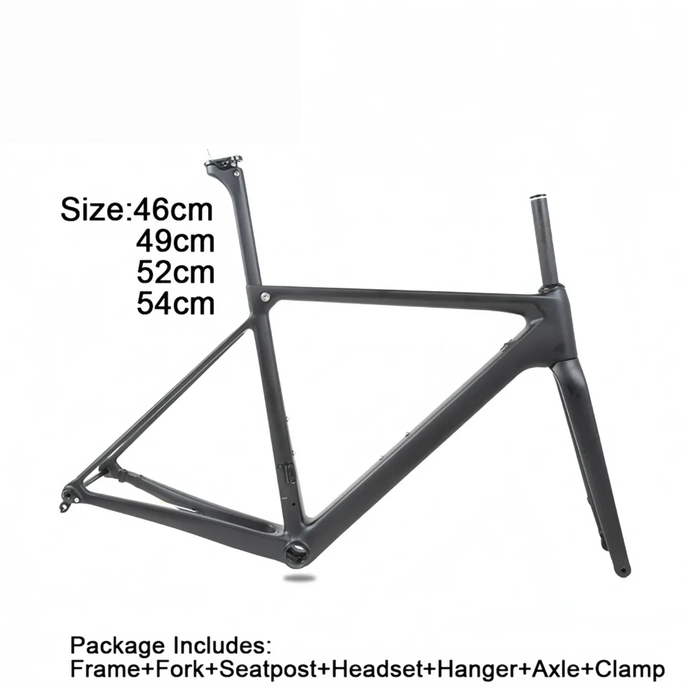 TCF227-7 T1000 carbon fiber disc brake road frame bike frame lightweight design
