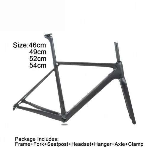 TCF227-7 T1000 carbon fiber disc brake road frame bike frame lightweight design
