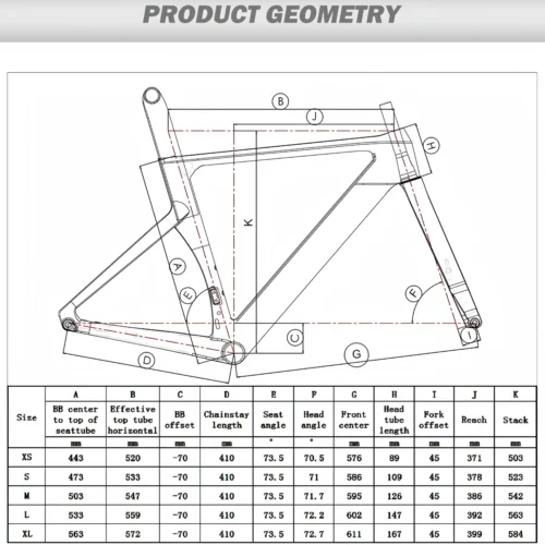 R065 | T1000 Full Carbon AERO Road Bike Disc Brake Frameset
