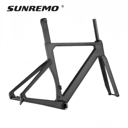 R065 | Aero Road Bike Carbon Frame 700x32C Full Integrated Cable Disc Brake T1000 Carbon Road Bicycle Frameset