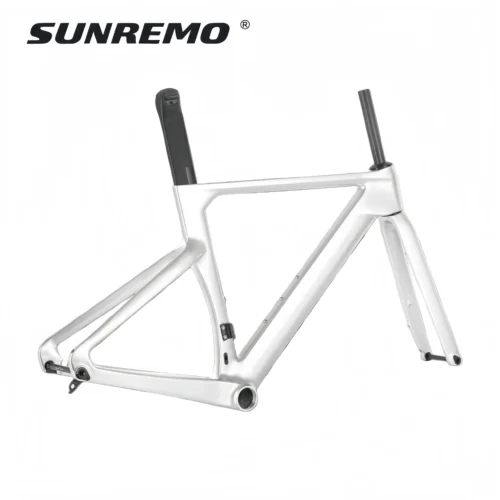 R065 | Aero Road Bike Carbon Frame 700x32C Full Integrated Cable Disc Brake T1000 Carbon Road Bicycle Frameset