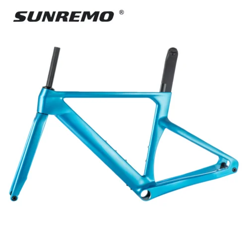 R065 | Aero Road Bike Carbon Frame 700x32C Full Integrated Cable Disc Brake T1000 Carbon Road Bicycle Frameset