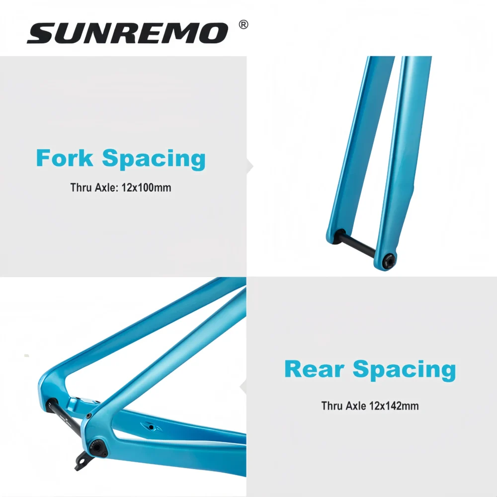 R065 | Aero Road Bike Carbon Frame 700x32C Full Integrated Cable Disc Brake T1000 Carbon Road Bicycle Frameset