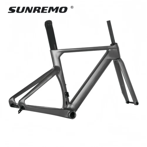R065 | Aero Road Bike Carbon Frame 700x32C Full Integrated Cable Disc Brake T1000 Carbon Road Bicycle Frameset
