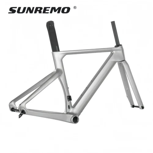 R065 | Aero Road Bike Carbon Frame 700x32C Full Integrated Cable Disc Brake T1000 Carbon Road Bicycle Frameset