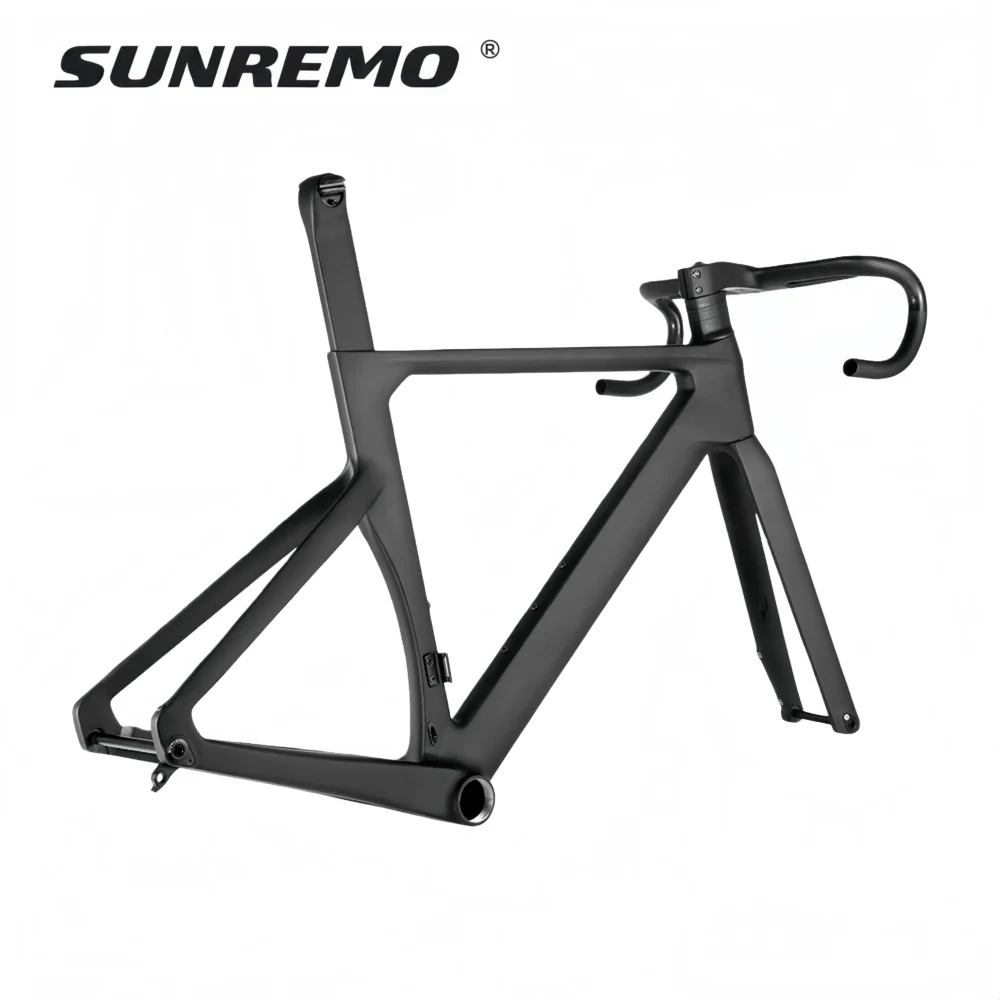 R065 | Aero Carbon Road Bike Frame Disc Brake Full Hidden Cable 700x32C Race Bicycle Carbon Frameset